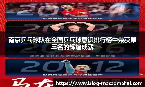 南京乒乓球队在全国乒乓球意识排行榜中荣获第三名的辉煌成就